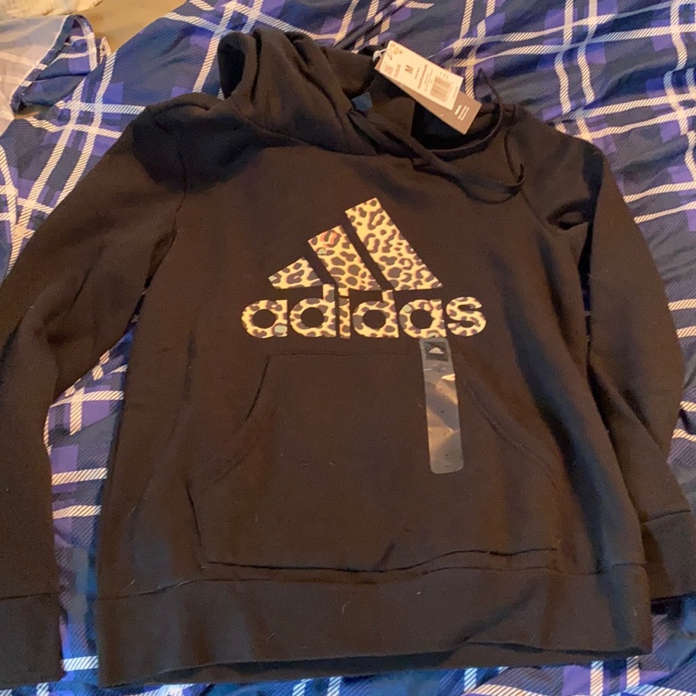 Adidas hoodie brand new leopard print